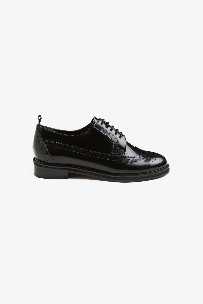 30mm Oxford Wingtip Shoes (Black)