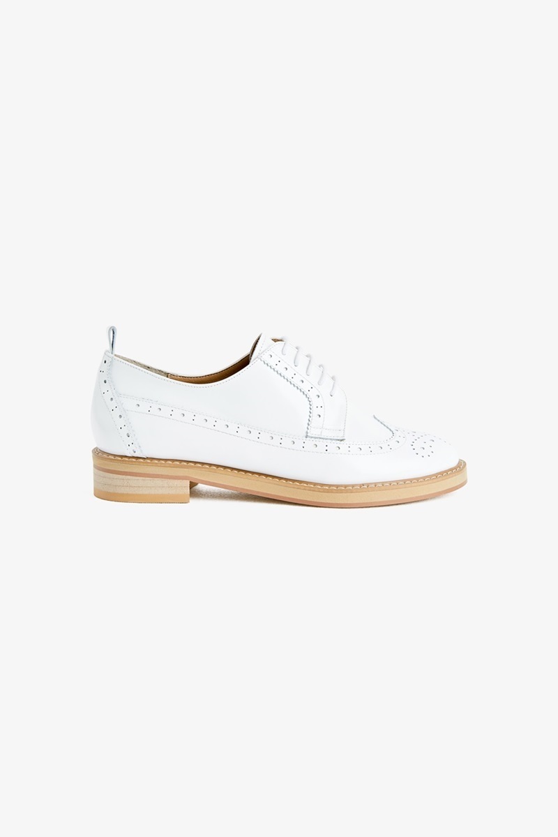 30mm Oxford Wingtip Shoes (White)